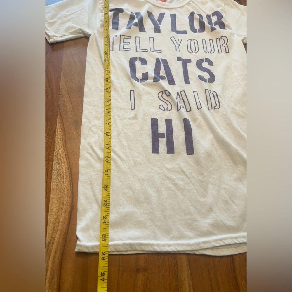 Taylor Swift Themed Handmade Fitted T-Shirt Made for The Eras Tour Concert - Picture 7 of 9